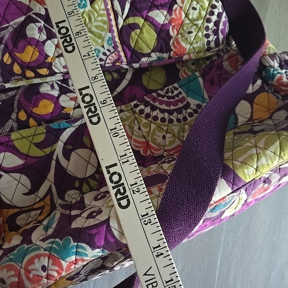 VERA BRADLEY Diaper Baby Bag w/Changing Pad Travel Duffle Purple Plum Crazy - Picture 14 of 15